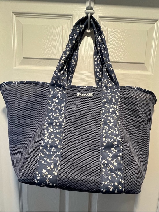 PINK Victoria's Secret Handbags - Pink by Victoria Secret 
Mesh Bag
Blue with White Flowers